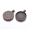 Alloy Pendant Cabochon Settings PALLOY-A13349-R-NR-1