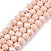 Electroplate Glass Beads Strands EGLA-A044-P8mm-A05-1