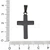 304 Stainless Steel Enamel Pendants STAS-B137-15EBG-3