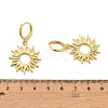 Sun Brass Hoop Earrings EJEW-H180-30D-G-5