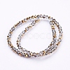 Electroplate Glass Faceted Rondelle Beads Strands LS-EGLA-D020-3x2mm-14-2