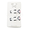 Cute Spray Painted Iron Snap Hair Clips PHAR-L006-A05-3