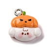 Halloween Theme Opaque Resin Pendants RESI-D075-02F-1
