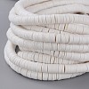 Flat Round Handmade Polymer Clay Beads CLAY-R067-6.0mm-17-4
