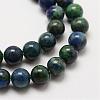 Natural Chrysocolla and Lapis Lazuli Beads Strands G-P281-03-4mm-3