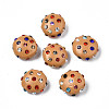 Polymer Clay Rhinestone Beads RB-S056-27K-1