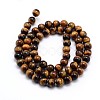 Natural Tiger Eye Beads Strands X-G-J303-11-4mm-2