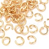 Brass Open Jump Rings KK-G604-08G-08-1