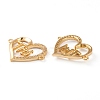 Brass Micro Pave Clear Cubic Zirconia Links ZIRC-J039-08G-2