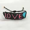 Miyuki Seed Braided Bead Bracelet BJEW-Z013-11-3