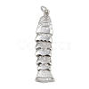 Brass Micro Pave Cubic Zirconia Pendants KK-A269-19P-1