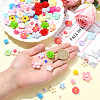 200Pcs 8 Styles Opaque Resin Decoden Cabochons RESI-SP0001-32-3