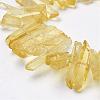 Natural Quartz Crystal Points Beads Strands G-K181-B05-3