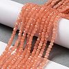Baking Paint Imitation Jade Glass Bead Strands DGLA-A034-J2MM-A31-4