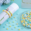 500Pcs Rubberized Style Imitated Silicone Acrylic Beads MACR-SP0001-07F-4