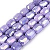 Anti-Tarnish Electroplate Glass Beads Strands EGLA-N027-03A-10-1