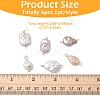 6Pcs Baroque Natural Keshi Pearl Connector Charms HJEW-YW00290-2