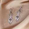 Spiral Goddess 201 Stainless Steel Hoop Earrings FS-WG62312-01-2