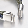 Braided Leather Cord Bracelets BJEW-H561-07-4