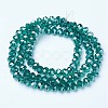 Electroplate Glass Beads Strands EGLA-A034-T6mm-A18-2