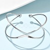 304 Stainless Steel Cuff Bangles BJEW-L682-033P-2