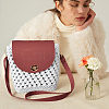1 Bag Handmade PU Leather Crochet Shoulder Bag Accessories Kits DIY-CL0001-04C-6