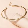 Alloy Circle Ring Choker Necklaces for Women FS-WGE9154-01-2