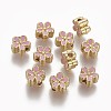 Brass Enamel Beads KK-L179-05E-1