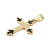 Ion Plating(IP) 304 Stainless Steel Enamel Rhinestone Pendants STAS-Q325-05M-G-2