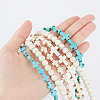 6 Styles Synthetic Turquoise Beads Strands Sets TURQ-GO0001-01-3