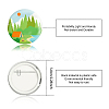Tinplate Brooch JEWB-WH0012-020-2