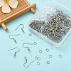 100Pcs 304 Stainless Steel French Hooks with Coil and Ball STAS-YW0001-59-5