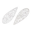 Rack Plating Brass Filigree Pendants X-KKC-T001-68P-1