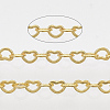 Brass Heart Link Chains CHC-T008-03G-01-1