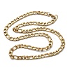 304 Stainless Steel Figaro Chain Necklaces NJEW-S442-02G-4