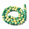 Spray Painted Non-magnetic Synthetic Hematite Beads Strands G-N337-01B-2