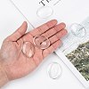 Transparent Oval Glass Cabochons GGLA-R022-40x30-7