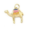 Brass Enamel Pendants KK-H255-25G-1