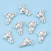 Rack Plating Alloy Charms PALLOY-WH0103-01S-3