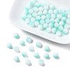 Two Tone Opaque Baking Paint Glass Beads Strands DGLA-YW0001-18E-1