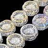 AB Color Plated Electroplate Glass Transparent Beads Strands X-EGLA-G037-10A-AB02-1
