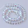 Synthetic Moonstone Beads Strands G-R375-8mm-B13-2