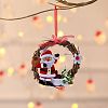 Circle Shape Rattan Vine Branch Wreath Hoop DIY-B022-01E-4