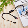 2Pcs Gemstone & Glass Dowsing Pendulums PALLOY-FI00004-5