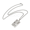 Non-Tarnish 304 Stainless Steel Pendant Necklaces NJEW-L118-02P-02-2