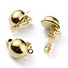 Brass Clip-on Earring Findings KK-O131-03G-B-1