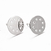 Rack Plating Brass Earring Findings KK-C237-06P-1