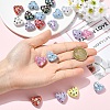 20Pcs UV Plating Iridescent Acrylic Beads OACR-YW0003-96-5