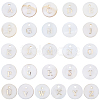 104Pcs 26 Styles Natural Freshwater Shell Pendants SSHEL-SC0001-52-1