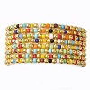 Glass Beads Beaded Stretch Bracelets BJEW-JB10958-1